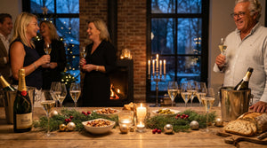 Champagne proeverij voor kerstborrel